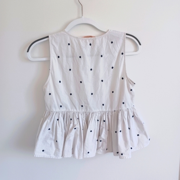 ZARA polka dot peplum top - Picture 3 of 5